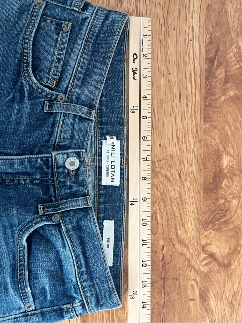 Nili Lotan Bootcut Jeans In Classic Wash Women Size 28 - Picture 11 of 13